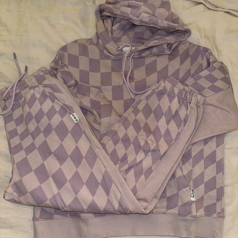 Topman checkered sweatshirt / sweatpants